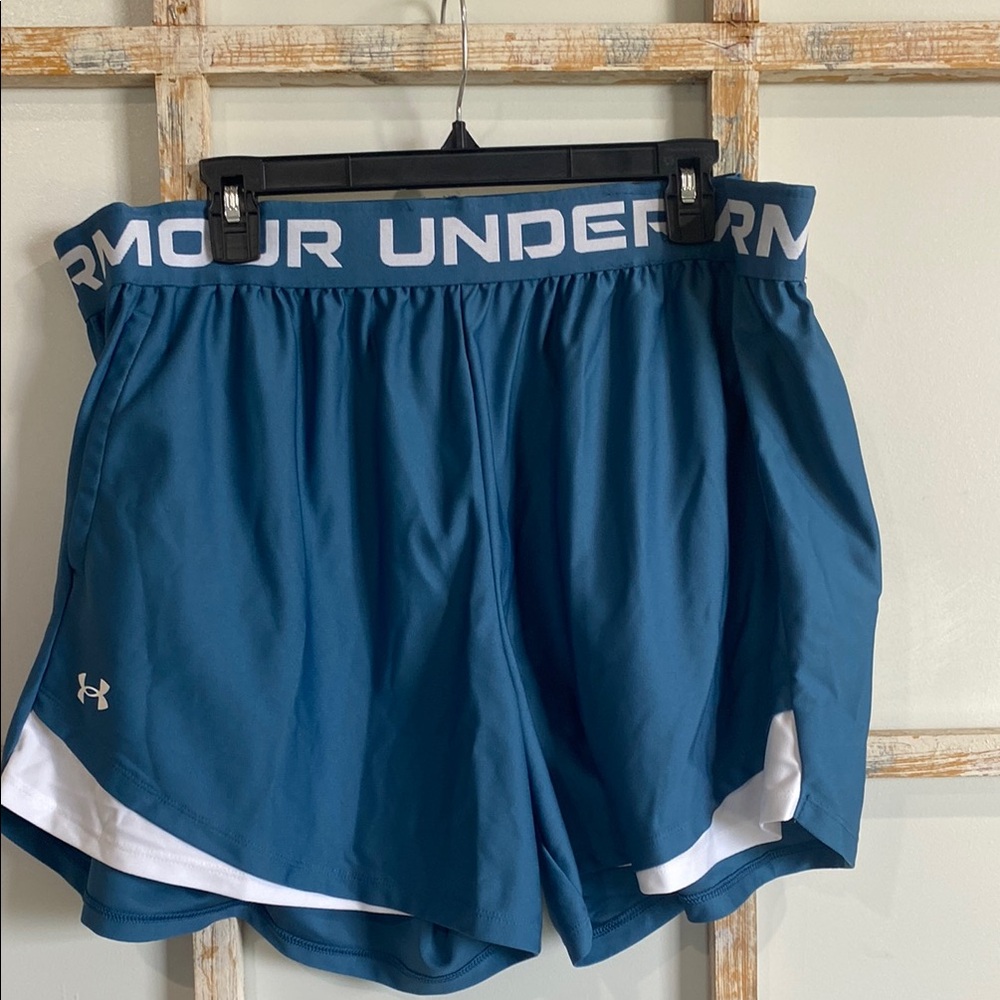 Under Armour Women's Teal Athletic Shorts